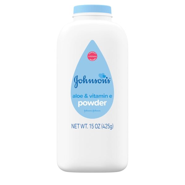 Johnson's Baby Powder with Aloe & Vitamin E 15 Oz
