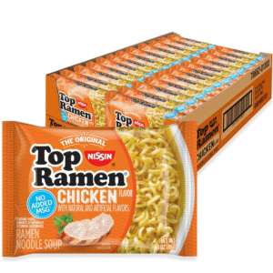 Nissin Top Ramen Noodle Soup 3 Ounce (Pack of 24)
