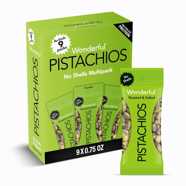 Wonderful Pistachios Roasted & Salted Nuts 0.75 Ounce Bag (Pack of 9)